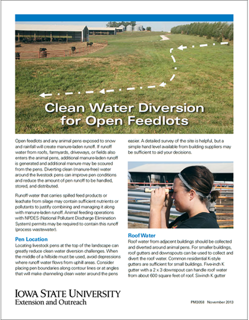 Clean Water Diversion for Open Feedlots image number 0