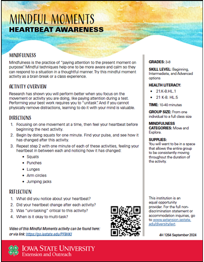 Heartbeat Awareness -- Mindful Moments