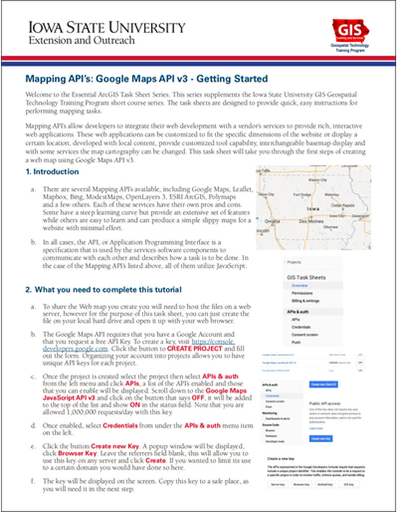 Mapping API's: Google Maps API v3 - Getting Started image number 0