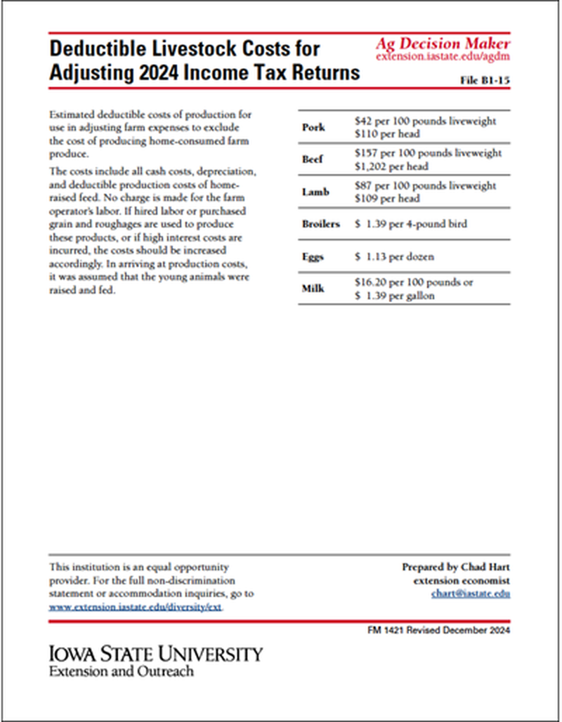 Deductible Livestock Costs for Adjusting 2024 Income Tax Returns image number 0