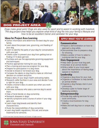 Dog Project Area Guide