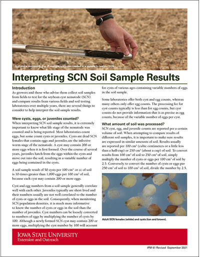 Interpreting SCN Soil Sample Results