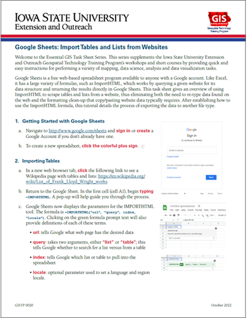Google Sheets: Import Tables and Lists from Websites image number 0