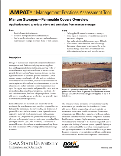 Manure Storages - Permeable Covers