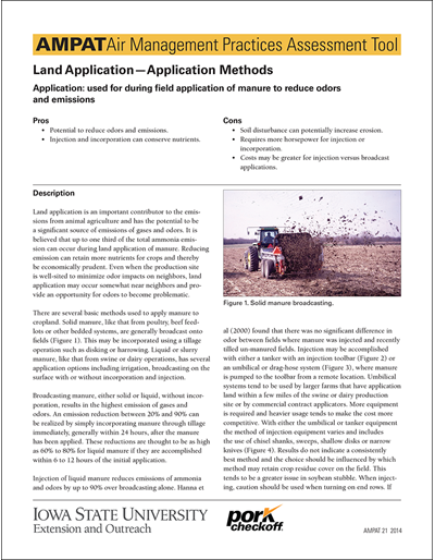 Land Application - Application Methods