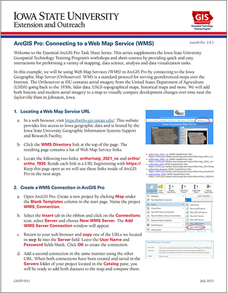 ArcGIS Pro: Connecting to Web Map Services image number 0