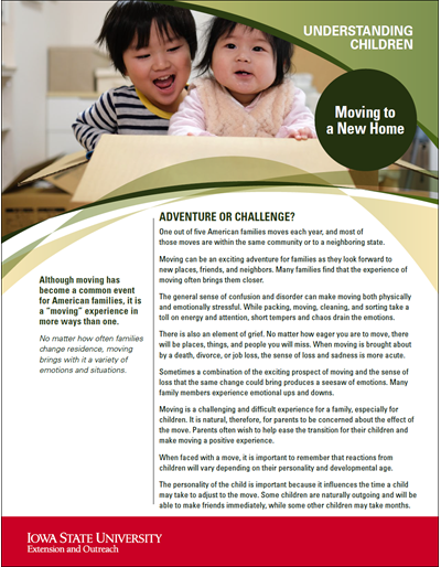 Moving to a New Home -- Understanding Children