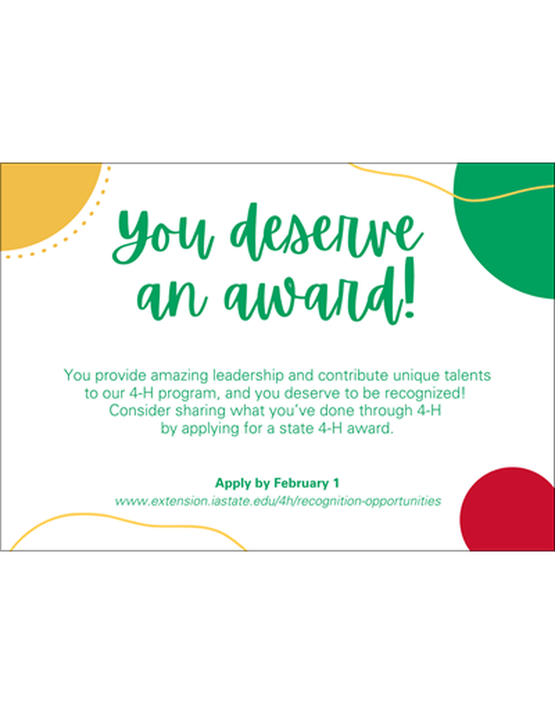 You Deserve an Award card (Unit=20) image number 0