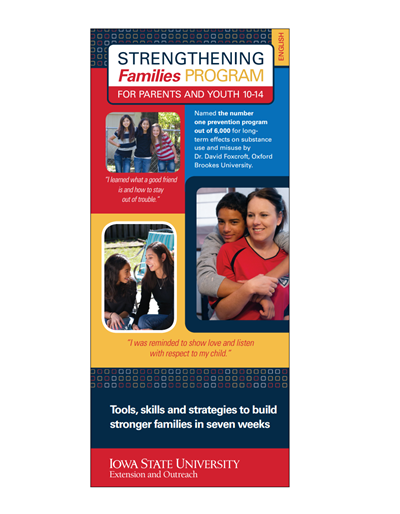 Strengthening Families Program: For Parents and Youth 10-14 - Brochure (Unit=50)