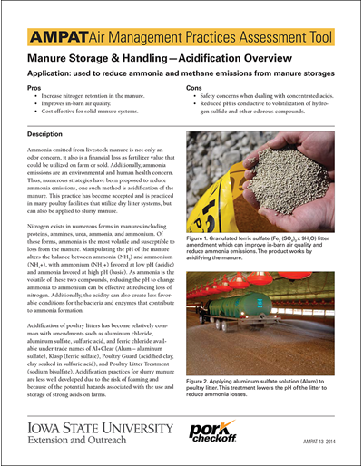 Manure Storage & Handling - Acidification Overview