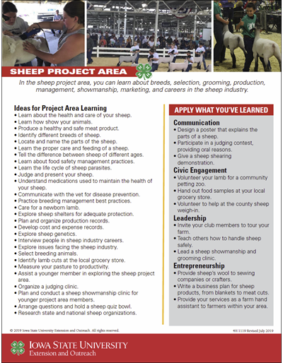 Sheep Project Area Guide