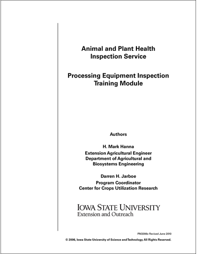 Animal and Plant Health Inspection – Processing