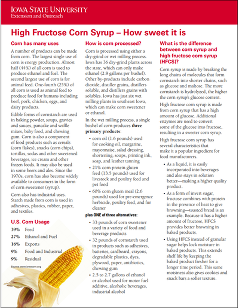 High Fructose Corn Syrup - How Sweet It Is image number 0