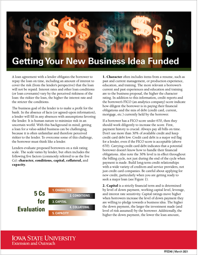 Getting Your New Business Idea Funded