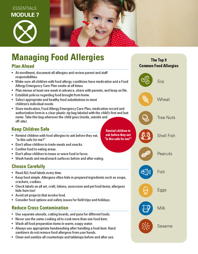 Managing Food Allergies - Essentials Child Care