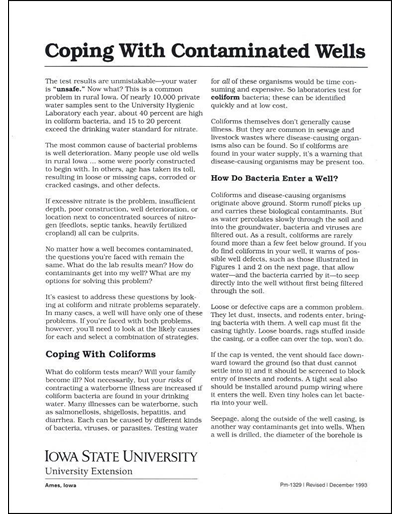 Coping with Contaminated Wells