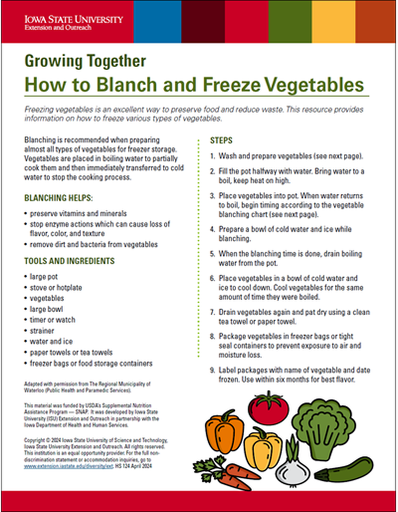 How to Blanch and Freeze Vegetables image number 0