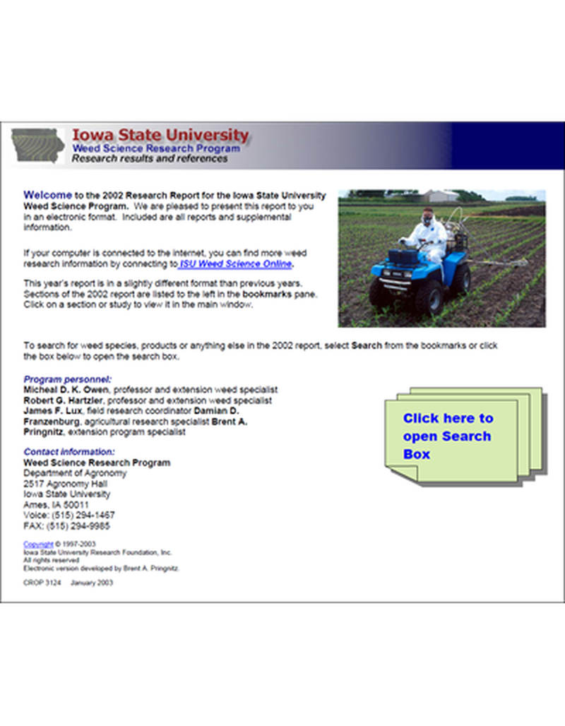 Weed Science Program 2002 Weed Control Results image number 0