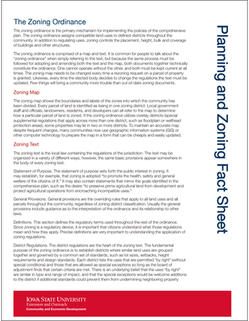 Planning and Zoning - The Zoning Ordinance image number 0