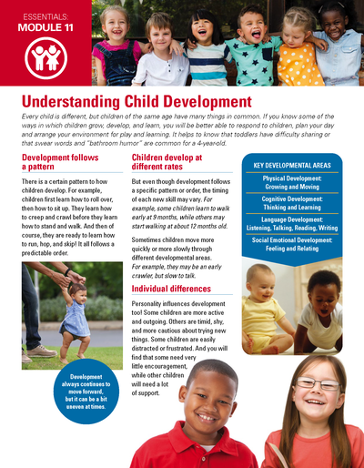 Understanding Child Development - Essentials Child Care