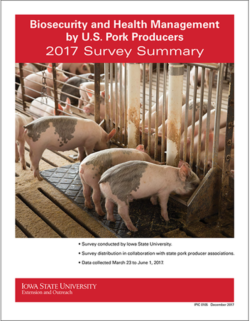 Biosecurity and Health Management by U.S. Pork Producers - 2017 Survey Summary image number 0
