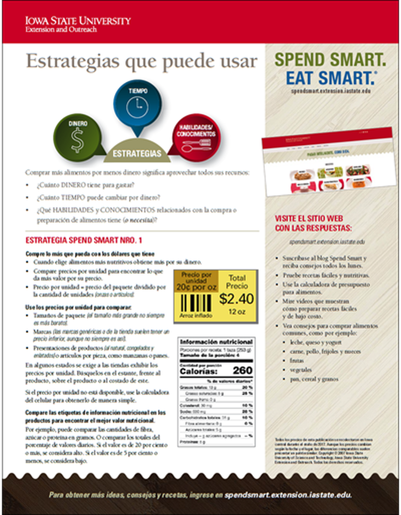 Spend Smart. Eat Smart. -- Strategies You Can Use image number 1