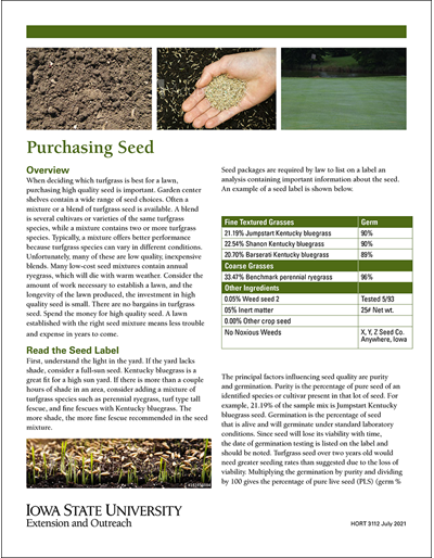 Purchasing Seed
