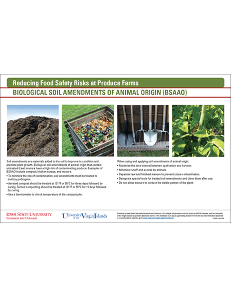 Reducing Food Safety Risks at Produce Farms - Biological Soil Amendments of Animal Origin (BSAAO) image number 0
