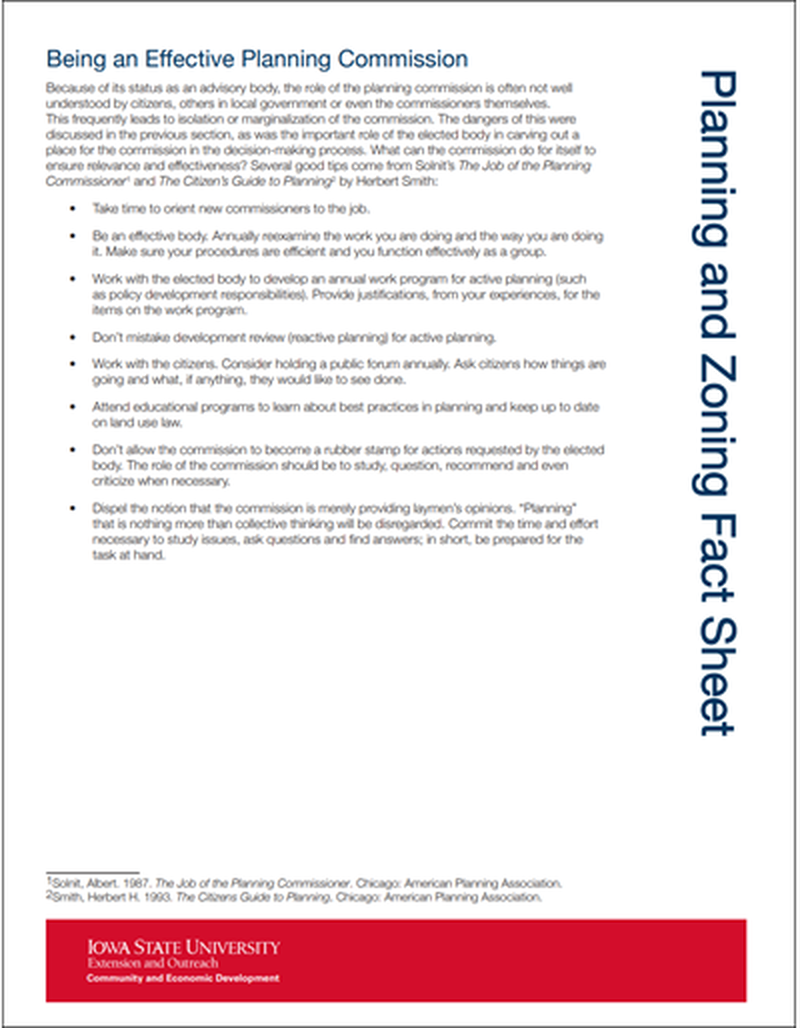 Planning and Zoning - Being an Effective Planning Commission image number 0