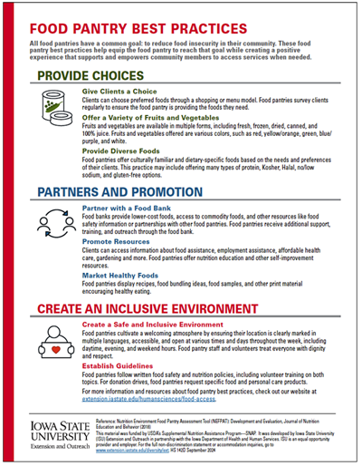 Food Pantry Best Practices Guide