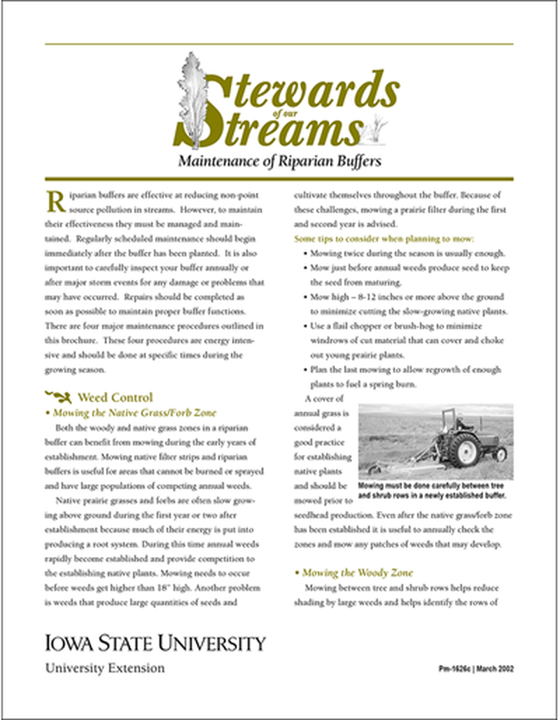 Maintenance of Riparian Buffers -- Stewards of Our Streams image number 0