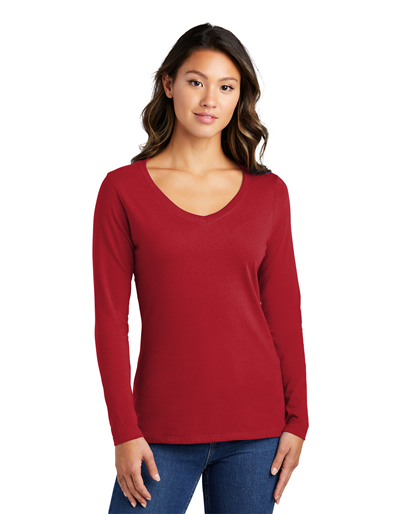 Master Gardener - Port & Company Ladies Long Sleeve Fan Favorite V-Neck Tee