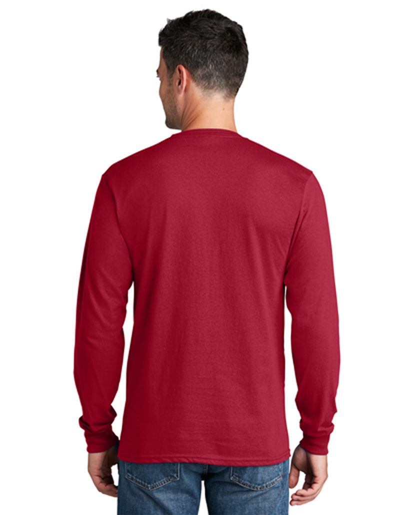 Master Gardener - Port & Company Long Sleeve Core Cotton Tee Red Medium image number 1