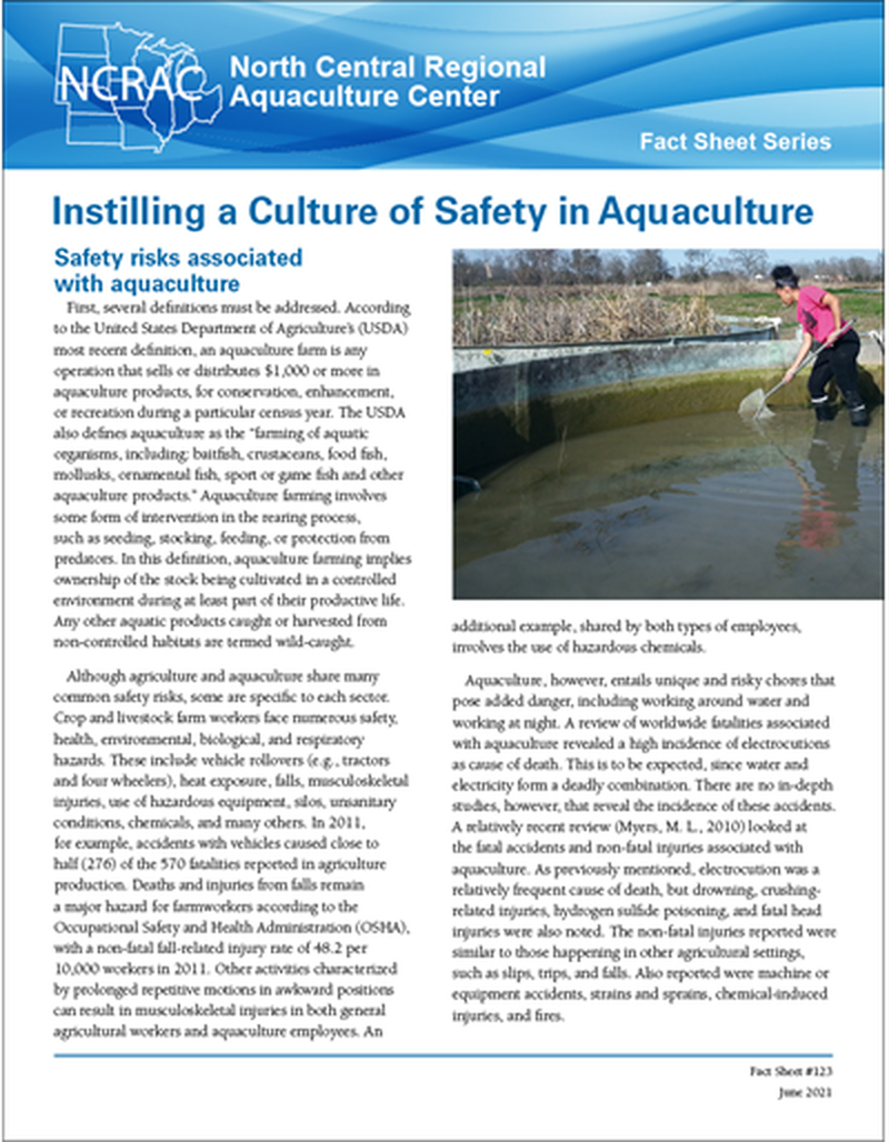 Instilling a Culture of Safety in Aquaculture image number 0