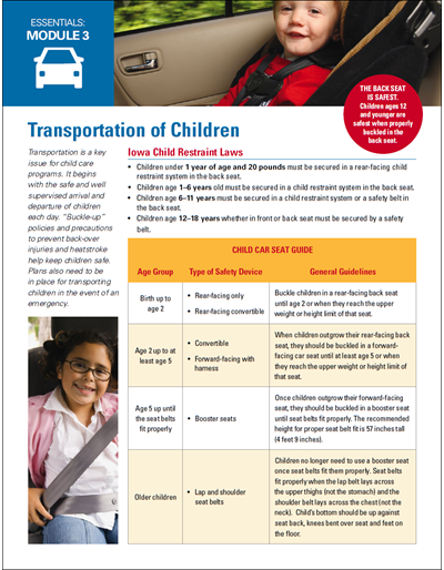 Transportation of Children - Essentials Child Care