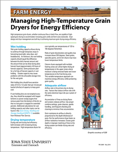 Managing High-Temperature Grain Dryers for Energy Efficiency - Farm Energy