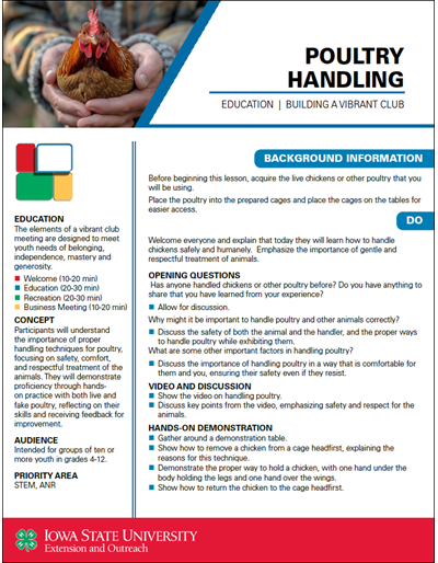 Poultry Handling -- Vibrant Clubs