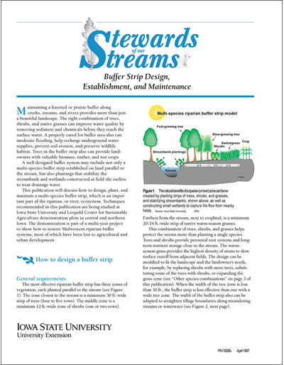 Buffer Strip Design, Establishment and Maintenance -- Stewards of Our Streams