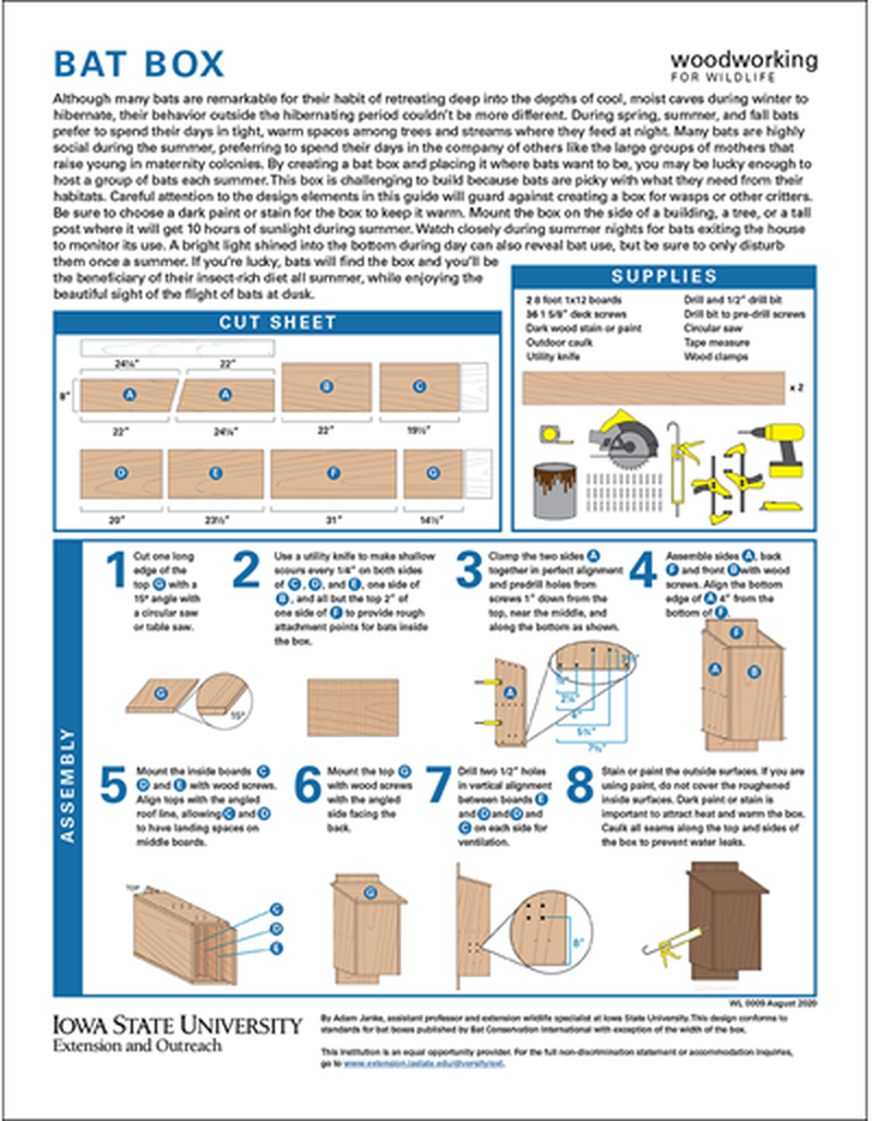 Woodworking for Wildlife - Bat Box image number 0