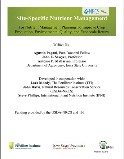Site-Specific Nutrient Management