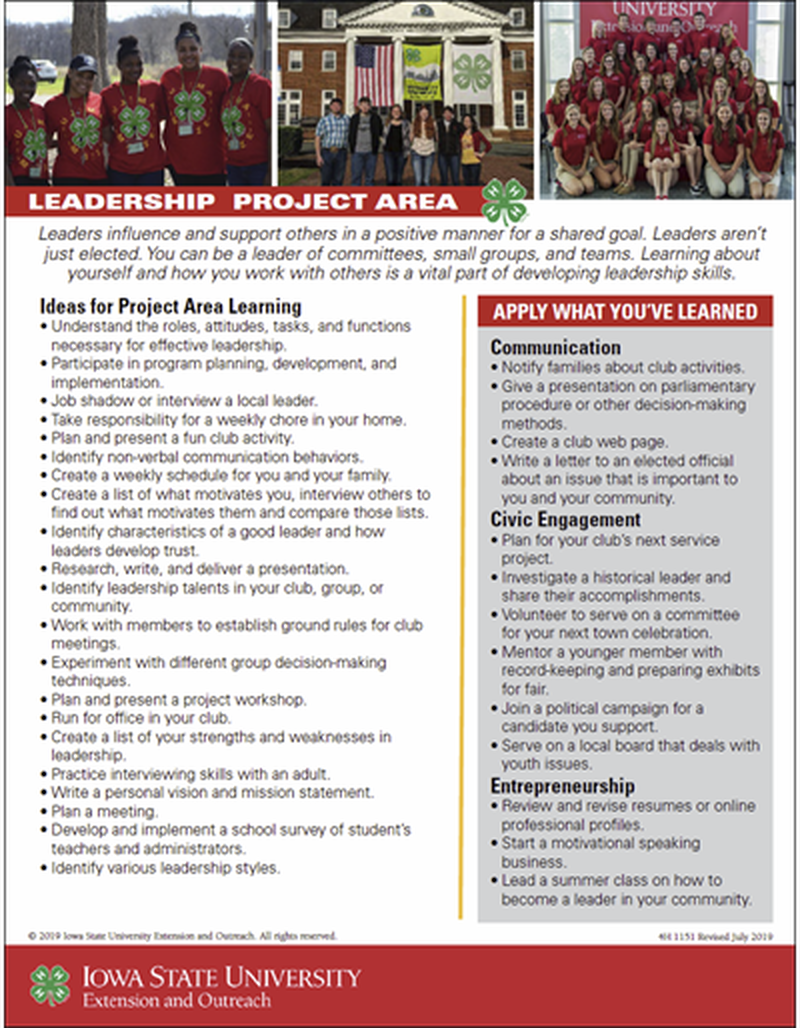 Leadership Project Area Guide image number 0