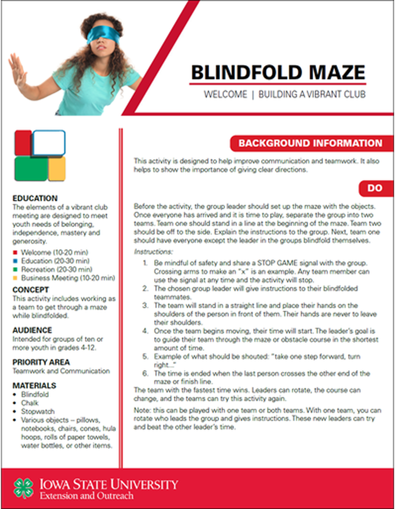Blindfold Maze -- Vibrant Clubs image number 0