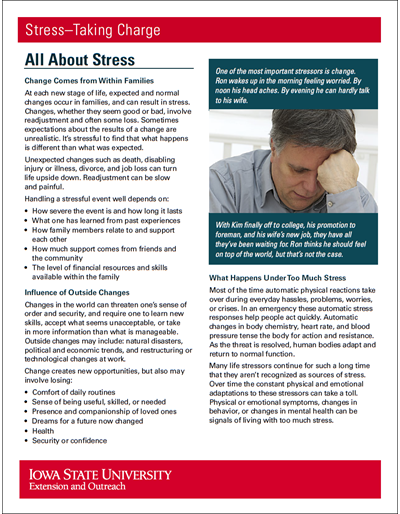 All About Stress - Stress: Taking Charge