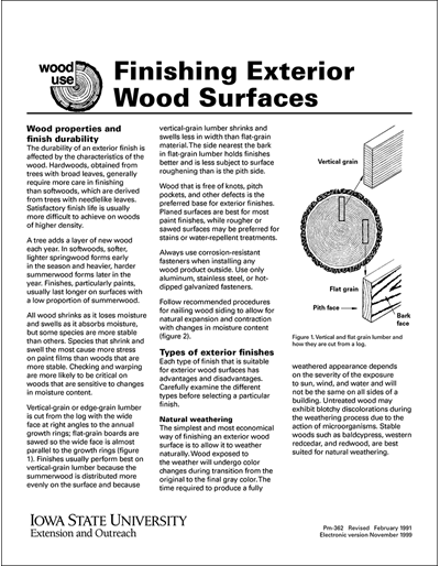 Finishing Exterior Wood Surfaces - Wood Use
