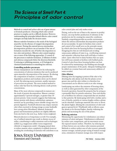 Principles of Odor Control -- The Science of Smell Part 4