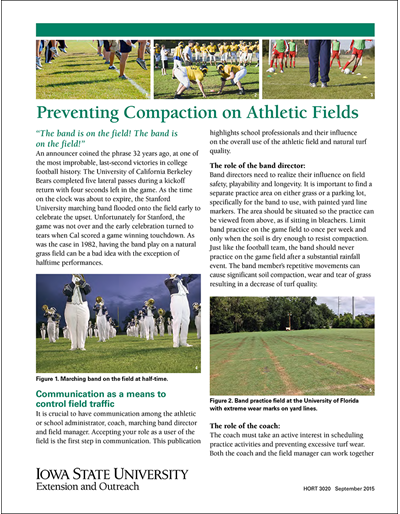 Preventing Compaction on Athletic Fields