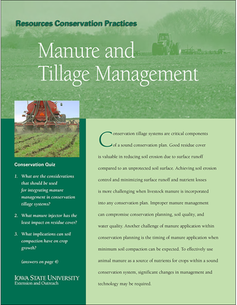 Manure and Tillage Management -- Resource Conservation Practices image number 0