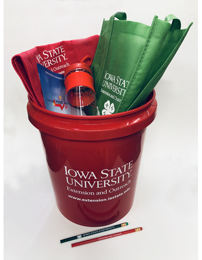 ISU Extension and Outreach Red 5-Gallon Bucket