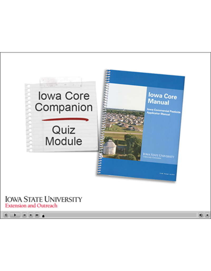 Core Companion - Iowa Commercial Pesticide Applicator Manual Review and Quiz Modules image number 1
