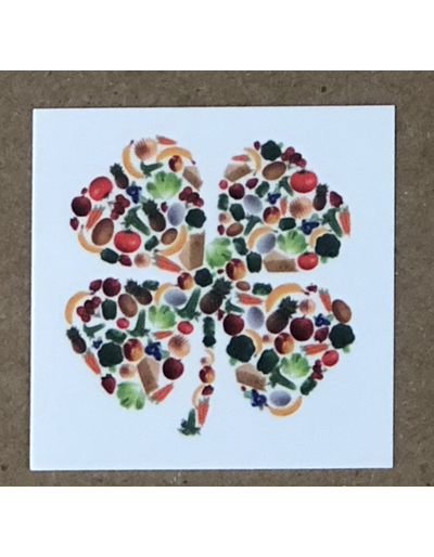 Fruits and Vegetables Clover Tattoo (Unit=100)